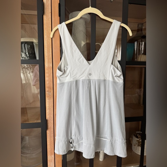 Y2k Vintage Lululemon Hustle & Bustle Tank Adjustable babydoll Heathered striped - Picture 9 of 10